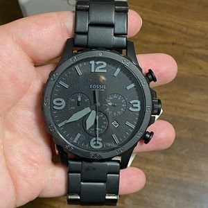 Fossil Men's Nate Quartz Stainless Steel Chronograph Watch